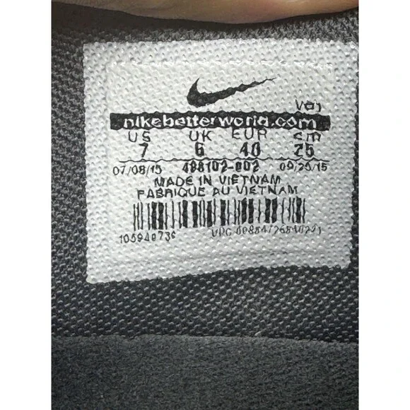 Nike Air Ring Leader Low Mens Size 7 488102-002 Gray Black Running Shoes - Picture 8 of 8